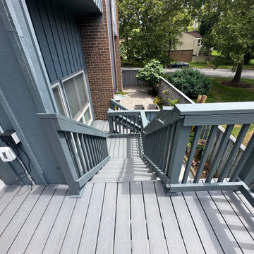 Moisture Shield Lake Fog Townhome Deck with Screened Porch