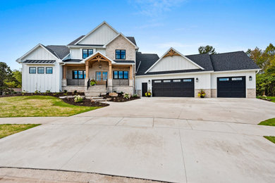 Inspiration for a transitional exterior home remodel in Other