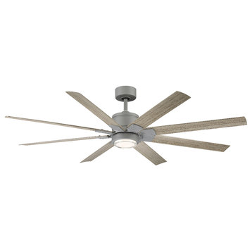 Renegade 8-Blade Ceiling Fan, Graphite/Weathered Wood