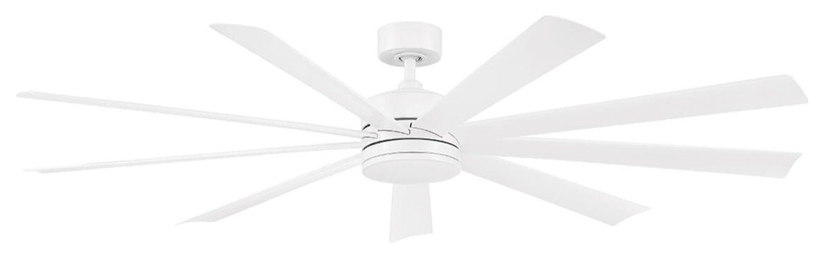 Modern Forms Wynd Xl Indoor and Outdoor Ceiling Fan in Matte White, 72. ...