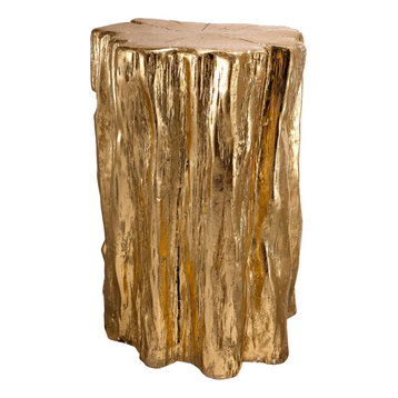 Golden Ottoman or Stool, Gold