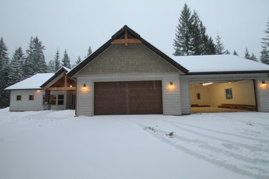 Inspiration for a craftsman exterior home remodel in Seattle