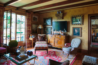 Living room - mediterranean living room idea in Other