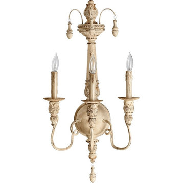 Quorum Salento 3-Light 27" Wall Sconce in Persian White