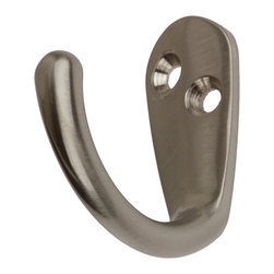 GlideRite Hardware - Antique Brass Robe and Coat Hooks, Satin Nickel - Wall Hooks