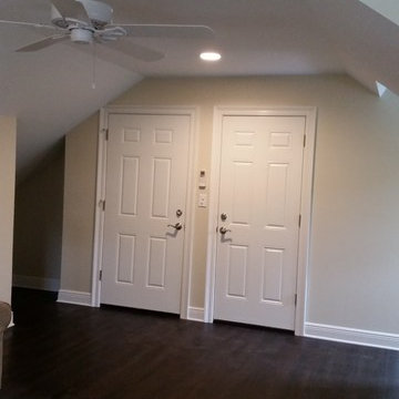 Recent project. Attic storage to game room. Before and after