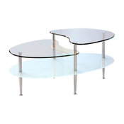 Mariner Glass Oval Coffee Table