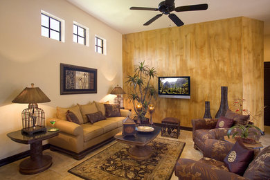 Inspiration for a timeless living room remodel in Miami