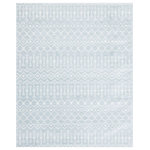 Unique Loom - Unique Loom Beige/Ivory  Moroccan Trellis Area Rug, Light Blue/Ivory, 8'0x10'0 - With pleasant geometric patterns based on traditional Moroccan designs, the Moroccan Trellis collection is a great complement to any modern or contemporary decor. The variety of colors makes it easy to match this rug with your space. Meanwhile, the easy-to-clean and stain resistant construction ensures it will look great for years to come.