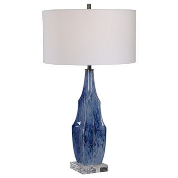 Uttermost Everard Blue Table Lamp 28425-1