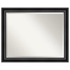 Grand Black Narrow Beveled Bathroom Wall Mirror - 32 x 26 in., 32"x26 ...