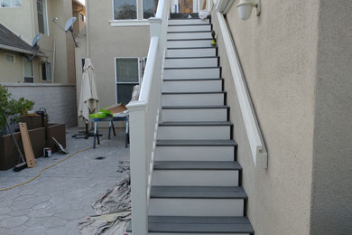 Staircase - coastal staircase idea in Orange County