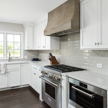 Transitional Kitchen and First Floor Flock Remodel - Naperville