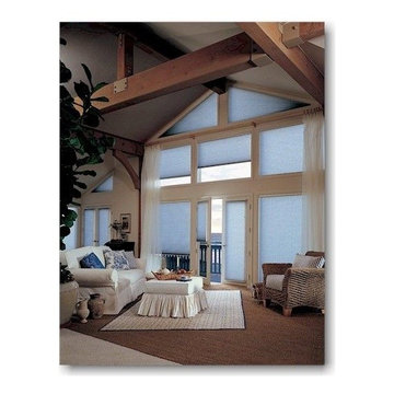 Hunter Douglas honeycomb shades for angled windows