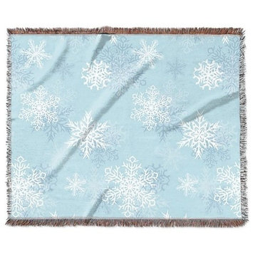 "Christmas Snowflakes" Woven Blanket 80"x60"