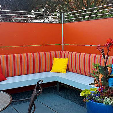 Built-in Wood Bench Outdoor Cushions