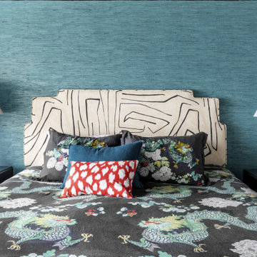 Bold Colorful Bedroom Vanity Design