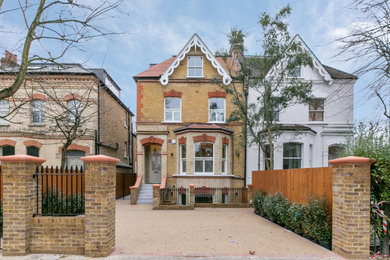 Victorian house exterior in London.