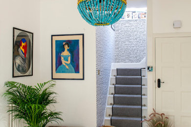Photo of an eclectic hallway in London.