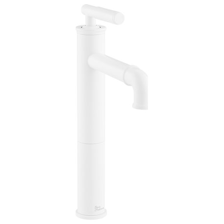 Avallon Single Hole Sleek, High Arc Bathroom Faucet, Matte White