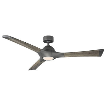 Modern Forms Woody 60" Indoor/Outdoor Ceiling Fan, Graphite