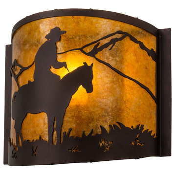12 Wide Cowboy Wall Sconce