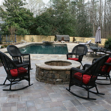 Stone Pool Patio