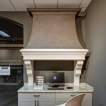 Two tone kitchen hood installed in our Orlando Showroom