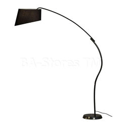 Ibis Black Gloss Arc Lamp - Floor Lamps