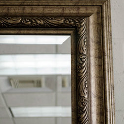 Gold silver rustic framed mirror - Products