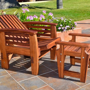 Reclining Redwood Easy Chair