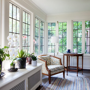 75 Beautiful Craftsman Concrete Floor Sunroom Pictures