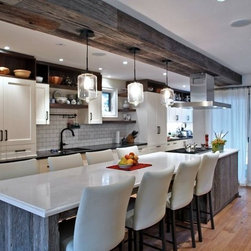 Barnboard Clad Kitchen Island - Wall Panels