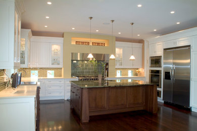 Transitional kitchen photo in New York