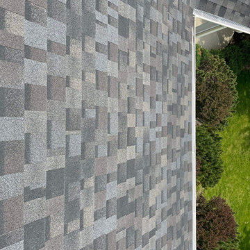 INTERESTING COLOR ROOF - Shingle and Wall Transition Detail