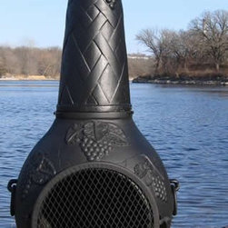 The Blue Rooster Grape Chiminea Outdoor Fireplace - Outdoor Fireplaces