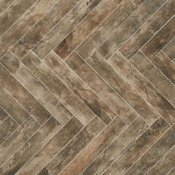 La Fabbrica Seaside Wood Blend Curacao Dark Grey Matte 6.4" x 38.5" - Tile