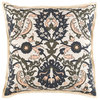 Damask 20" x 20" Orange Woven Medallion Decorative Pillow + Cover Only