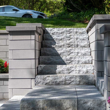 Modern Sunken Patio Steps