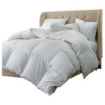 Egyptian Bedding - Luxurious Hungarian Goose Down Comforter 800 Thread Count 750FP, Queen - Package contains One White Goose Down Comforter in a beautiful zippered package. Wrap yourself in these 100% Egyptian Cotton Superior Down Comforters that are truly worthy of a classy elegant suite, and are found in world class hotels. Woven to a luxurious 800 threads per square inch,these fine Down Comforters are crafted from Long Staple Giza Cotton grown in the lush Nile River Valley since the time of the Pharaohs. Comfort, quality and opulence set our Luxury Bedding in a class above the rest. The ultimate in luxury! this amazing light 750 + fill power goose down comforter floats within a 800 Thread count 100% Egyptian cotton .The result is a comforter so luxurious and soft, you will believe you are truly covering with a cloud, night after night. Warranty only when purchased from Egyptian Bedding Reseller.