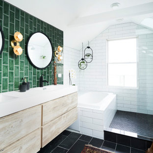 75 Beautiful Slate Floor Bathroom Pictures Ideas May 2020 Houzz