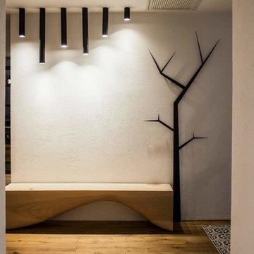 Industrial style living - room and kitchen furniture by Cuibul de Design.
