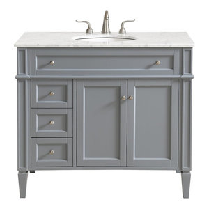 Park Avenue 32 Single Bathroom Vanity Set Transitional Bathroom Vanities And Sink Consoles By Elegant Furniture Lighting