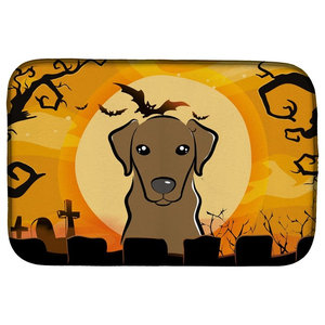 Multicolor Carolines Treasures BB1811PLMT Halloween Sable Corgi Fabric Placemat Multicolor Carolines Treasures BB1811PLMT Halloween Sable Corgi Fabric Placemat
