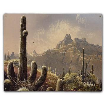 Desert View, Classic Metal Sign