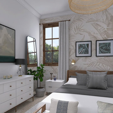 CHambre moderne nature