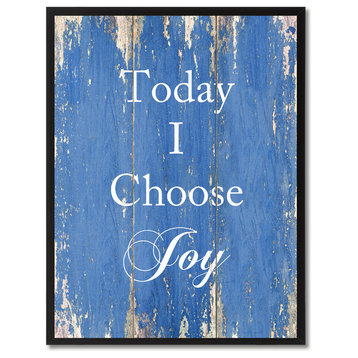 Today I Choose Joy Inspirational, Canvas, Picture Frame, 13"X17"