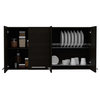 Oceana 120 Kitchen Cabinet, Black Wengue