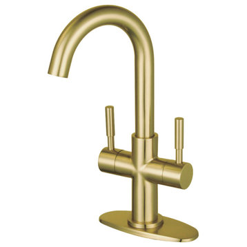 Kingston Brass LS855.DL Concord 1.8 GPM 1 Hole Bar Faucet - - Brushed Brass