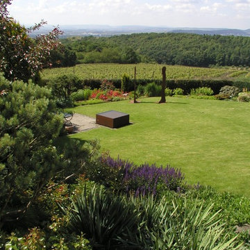 wasser und corten im rheingau